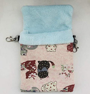 Litewoo - Small Pets Sugar Gliders Sleeping Bag (Pink Cat) - Pet Servo