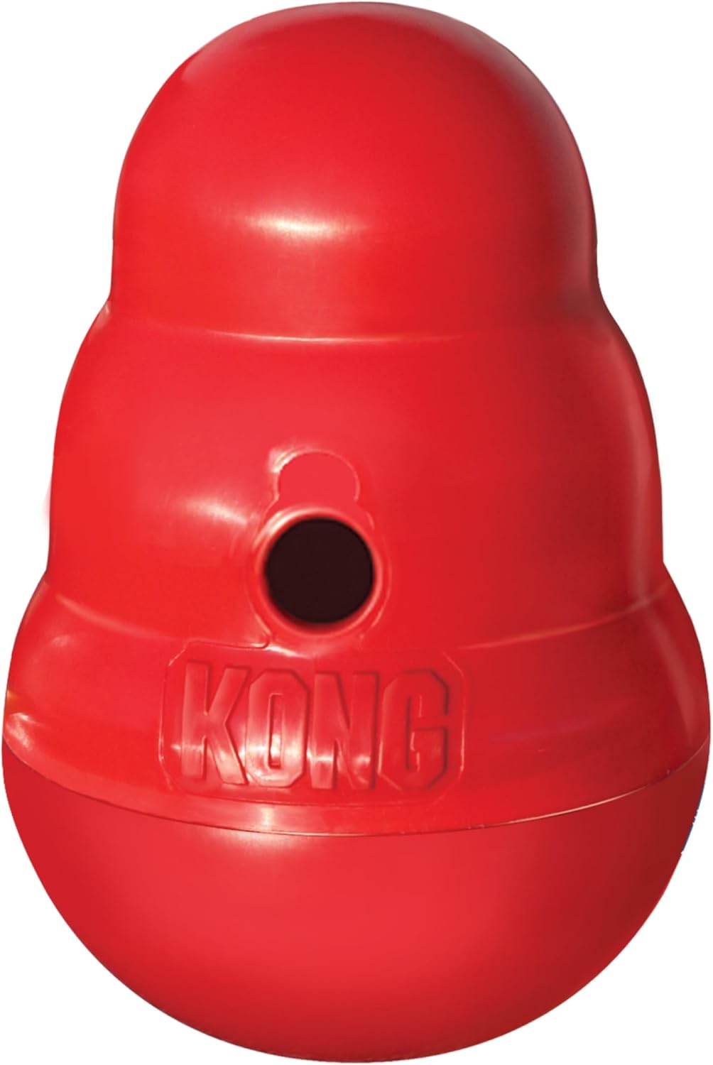 Red KONG dog toy on a white background at Pet Servo