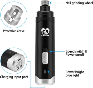 Buy Casfuy 2-Speed Electric Pet Nail Trimmer (Black) at Pet Servo