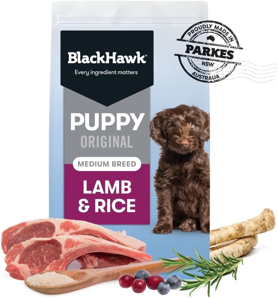 Black Hawk - Puppy Original Medium Breed Lamb and Rice Dog Dry Food