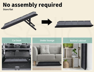 PaWz Adjustable Dog Ramp Height Stair for Bed Sofa Cat Dogs Folding Portable at Pet Servo