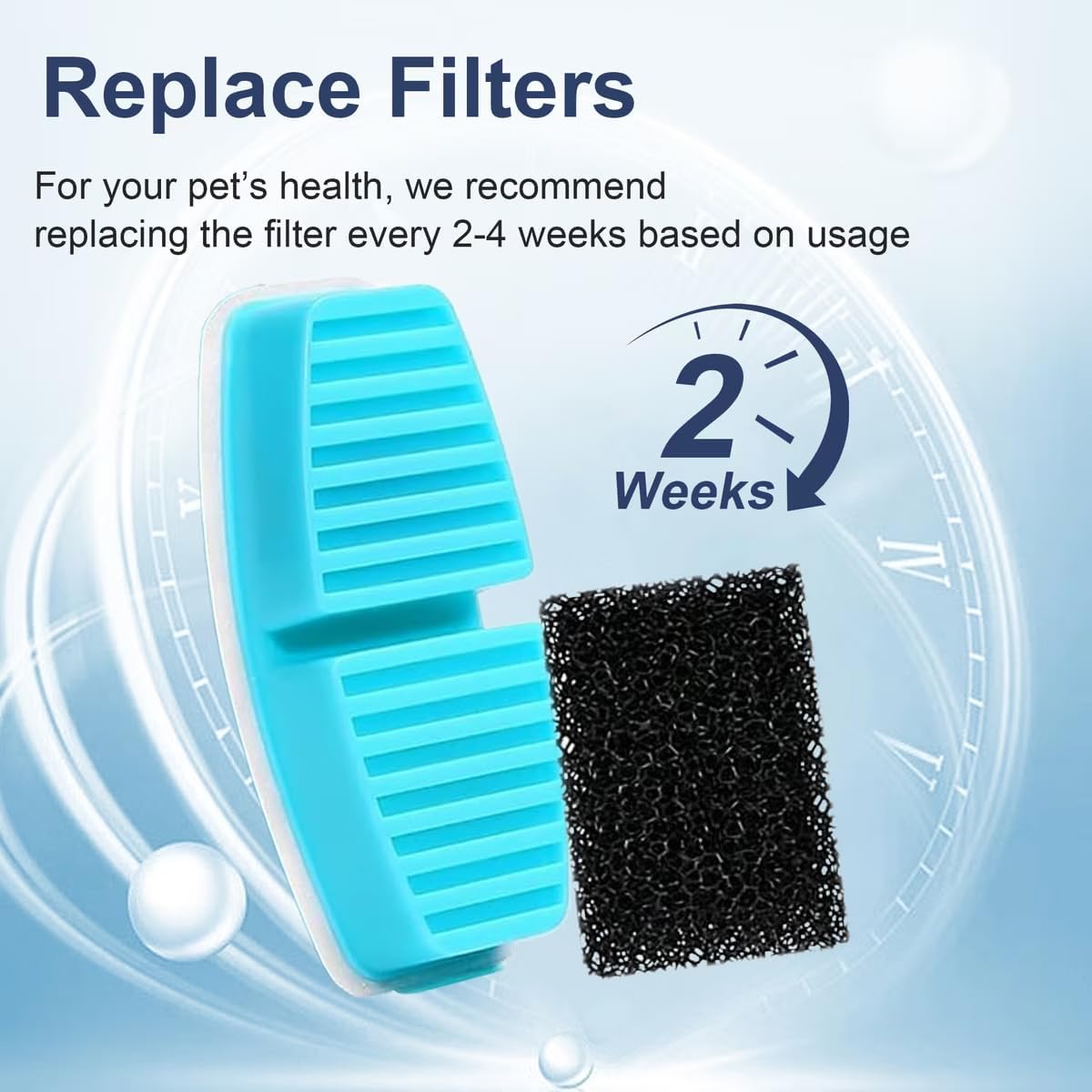 Buy Casfuy 6-Pack Pet Fountain Filters & Sponges at Pet Servo