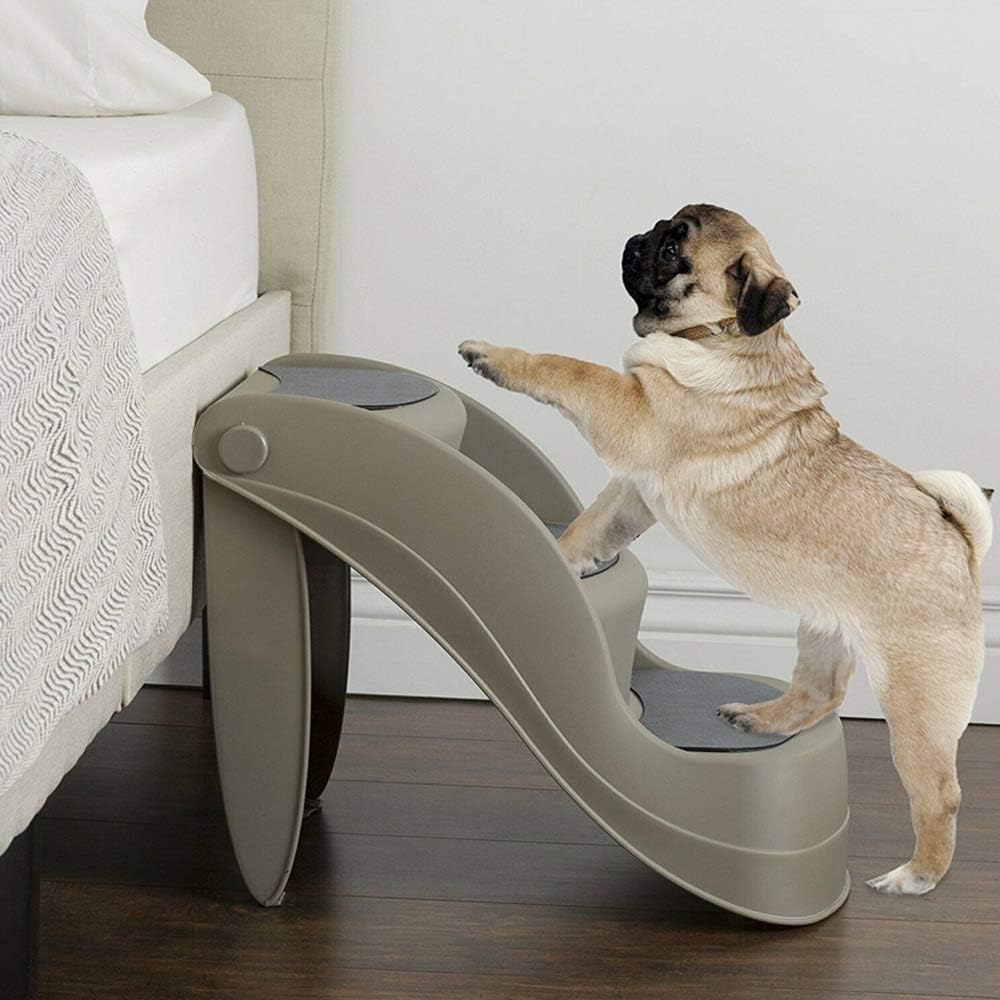 Paws & Claws - Portable Pet Steps Grey