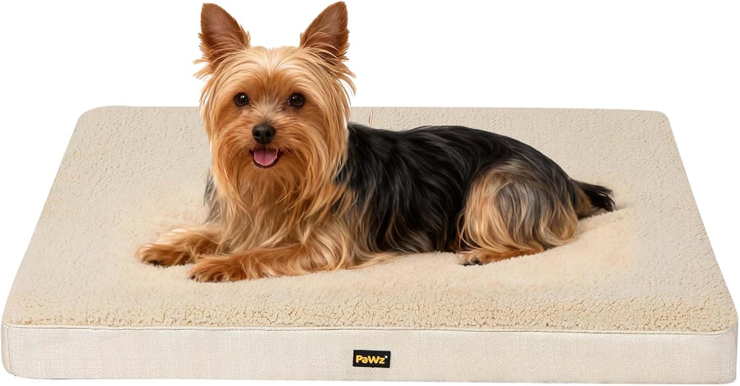 PaWz - Soft Dog Bed Mattress for Crate with Removable Cover, Waterproof Liner at Pet Servo