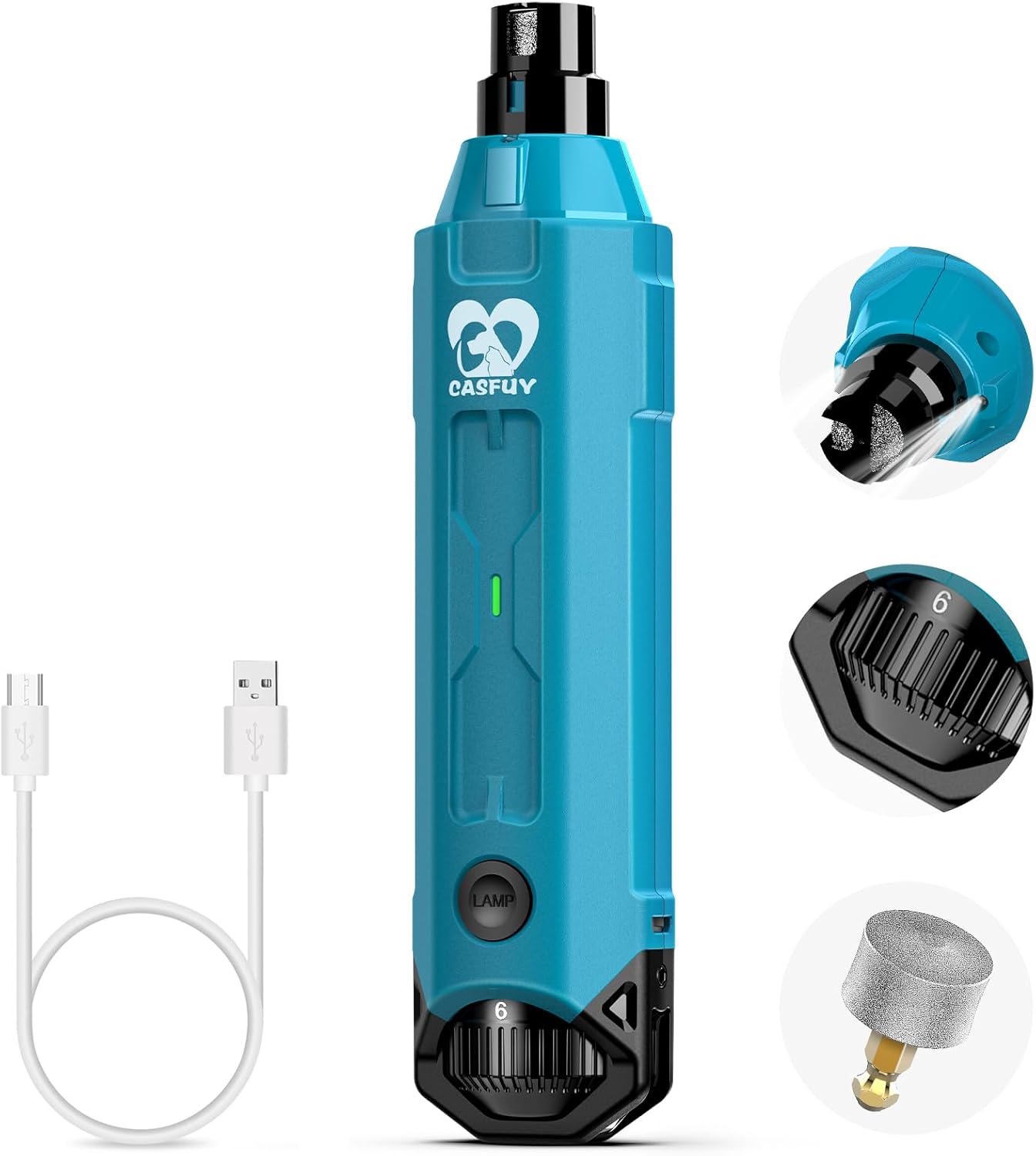 Buy Casfuy Newest Enhanced Pet Nail Grinder at Pet Servo