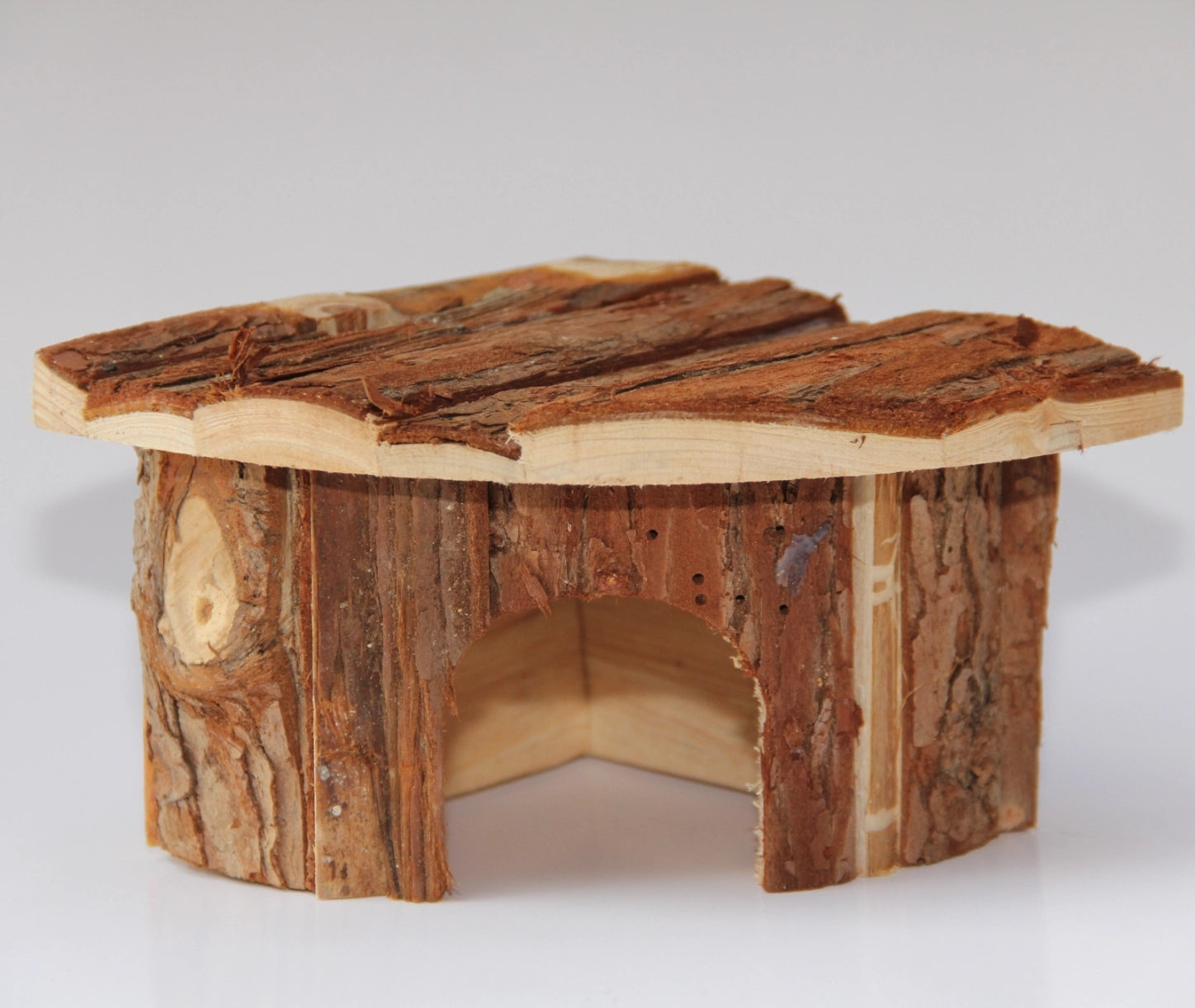 YES4PETS - Natural Wooden Hamster Mouse Gerbil Playground Rats Pets Toys Play Small Birds House at Pet Servo