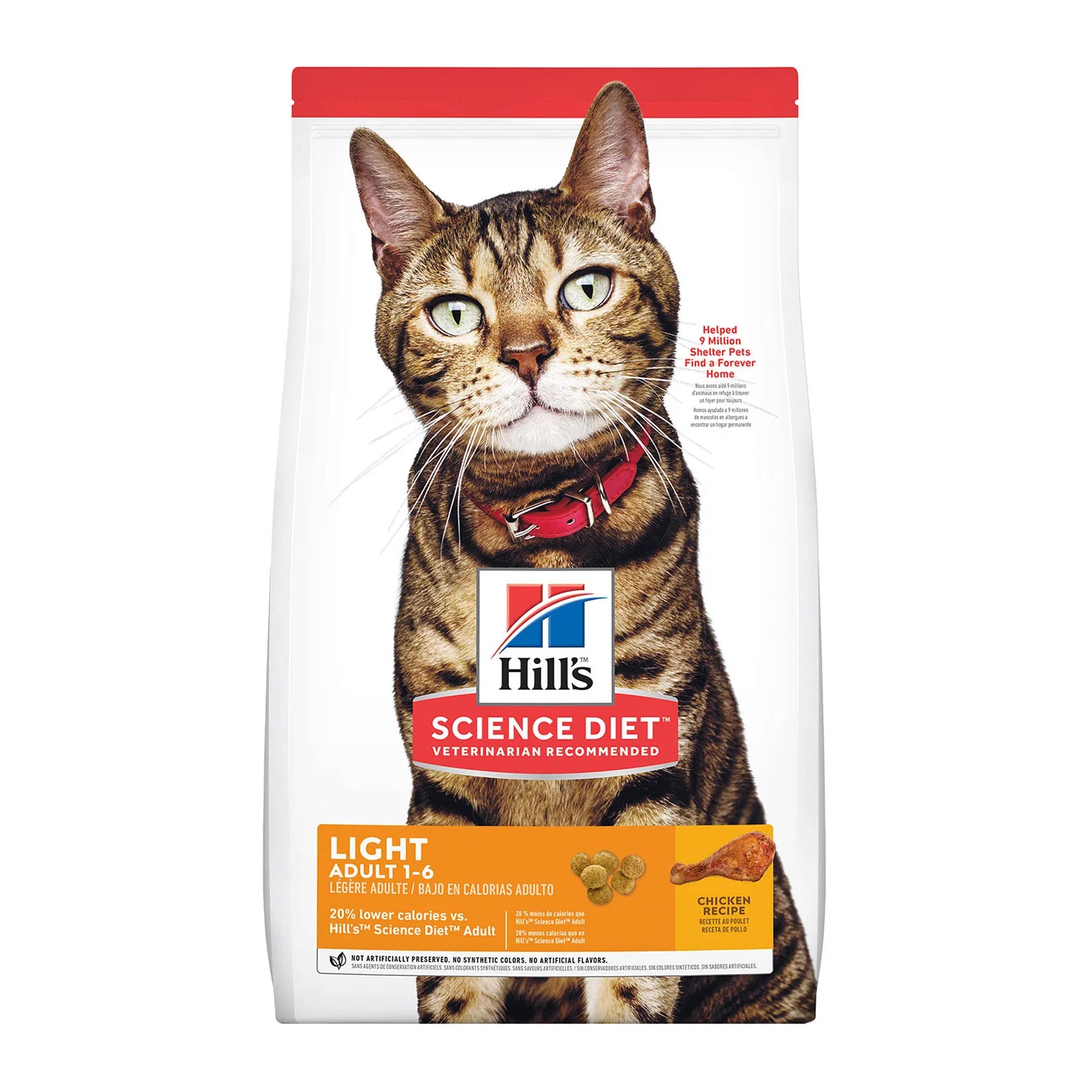 Hill's Science Diet - Adult Light Chicken Dry Cat Food - Pet Servo