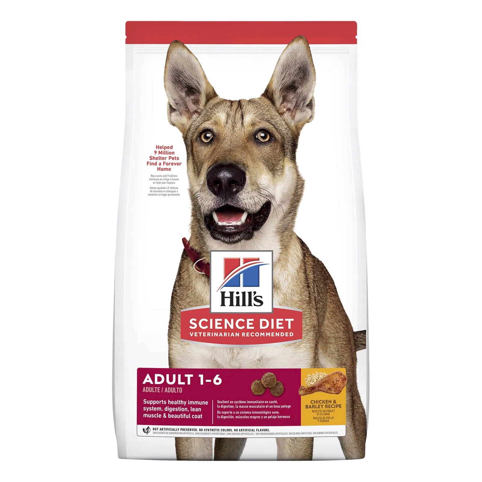 Hills Science Diet dog food package with a dog on the front at Pet Servo