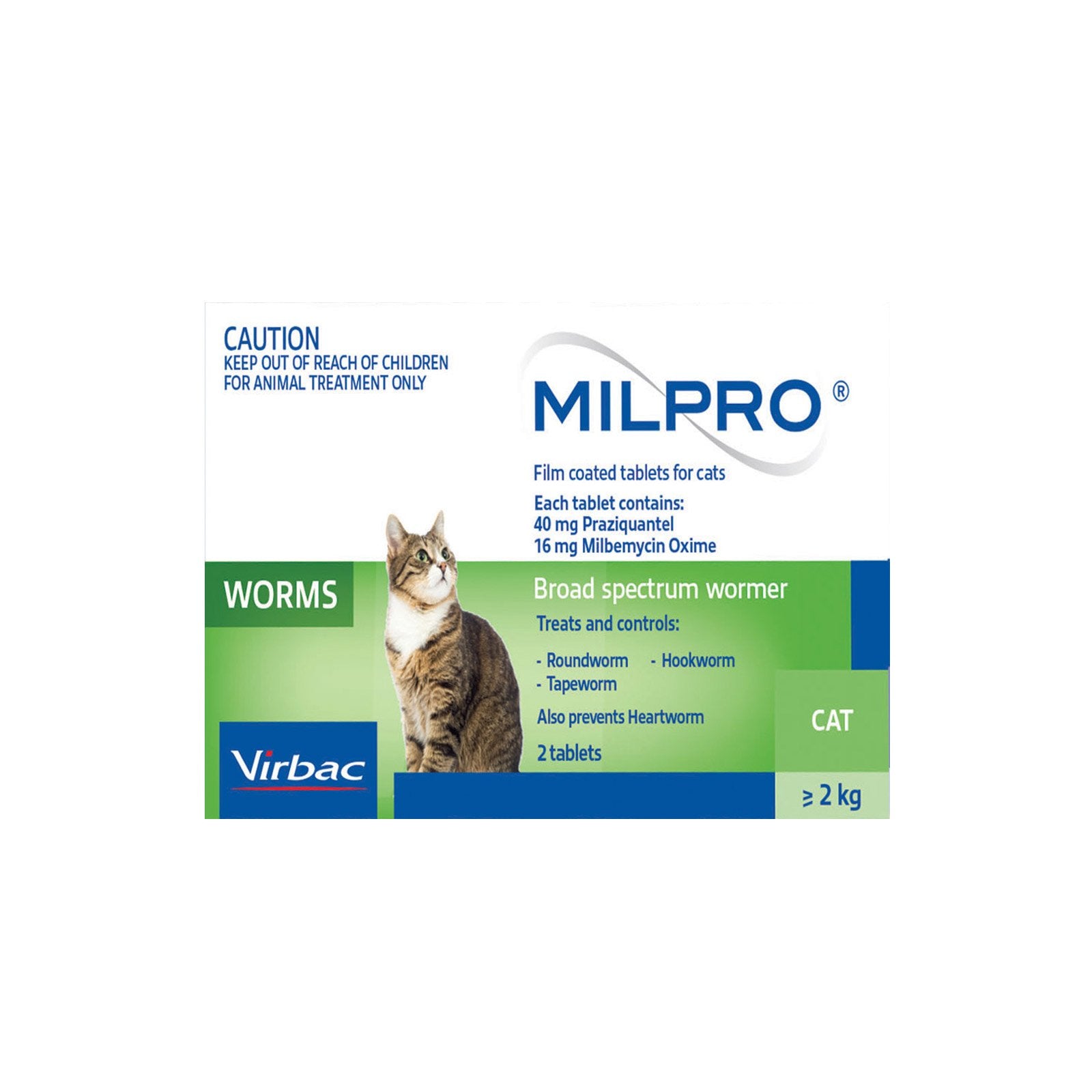 Milpro - Allwormer for Cats Over 2 kg