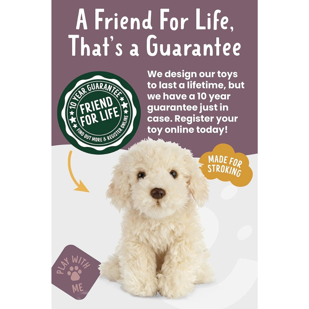 Living Nature - Soft Toy Plush Pet Animal, Labradoodle Dog - Pet Servo-6