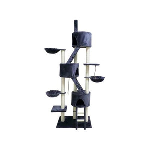 YES4PETS 244 cm XL Multi-Level Cat Scratching Post Tree - Pet Servo