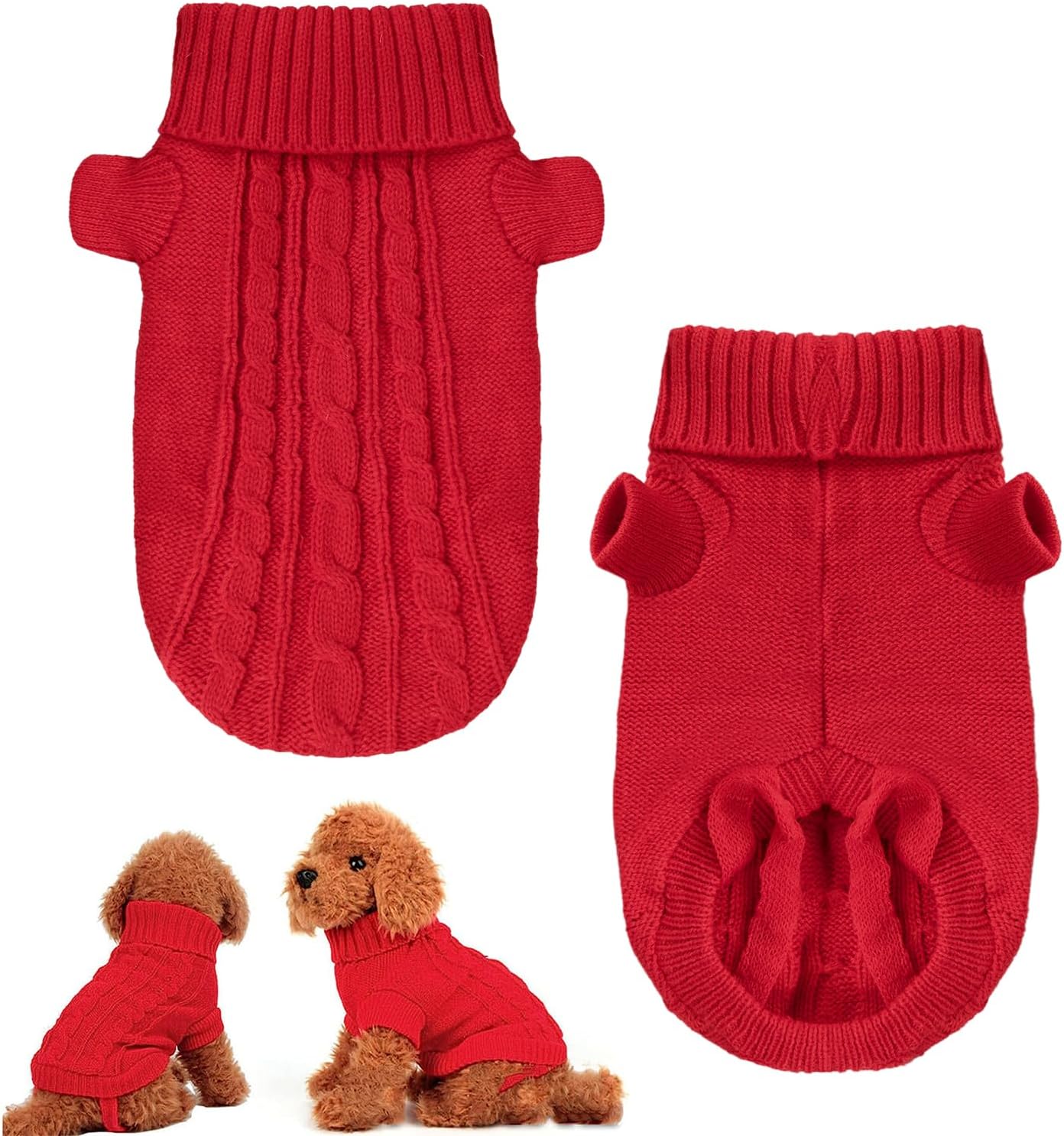 Knitted Sweater M – Cozy & Stylish for Small Pets - Petservo