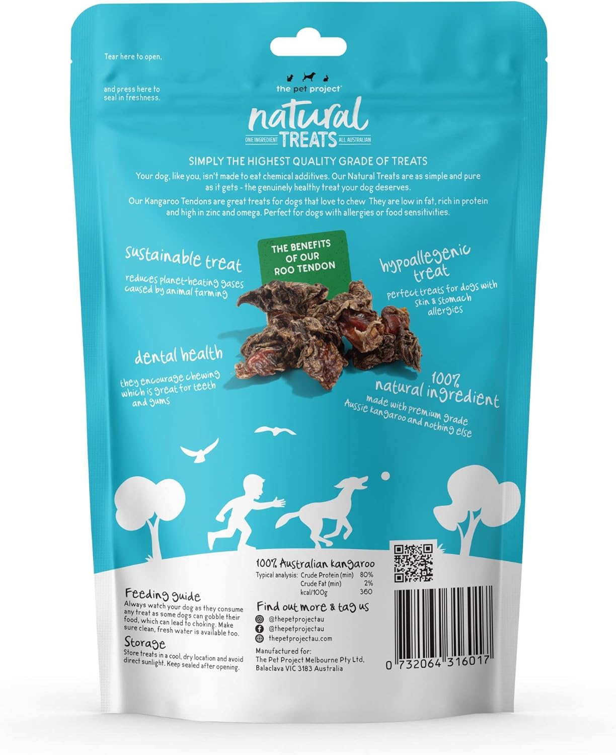 The Pet Project - Kangaroo Tendons 100gm