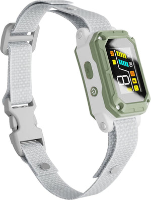 Smartwatch with a gray strap on a white background at Pet Servo