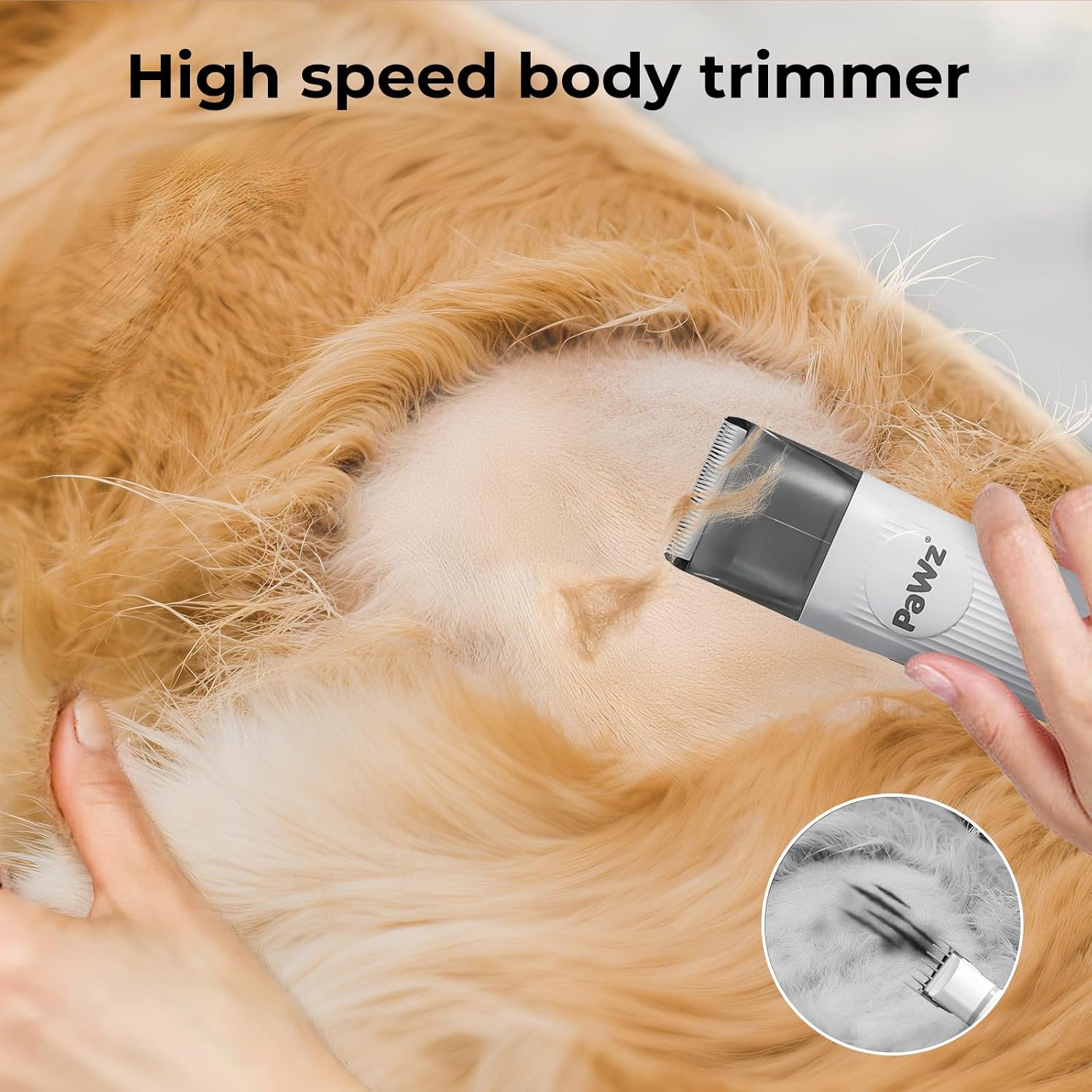 PaWz Dog Cat Hair Trimmers with Detachable Replacement Blade Head at Pet Servo