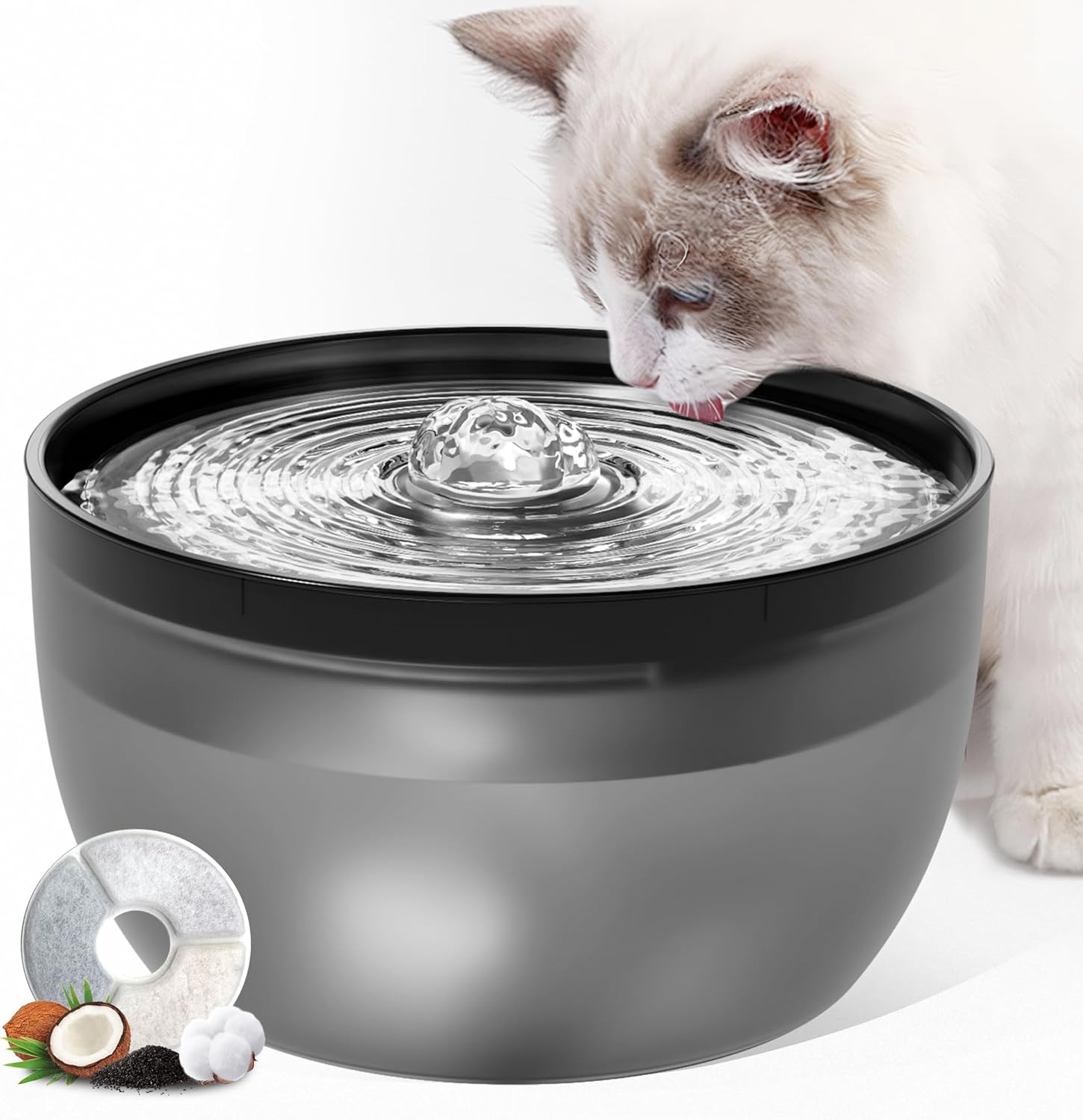 Buy Casfuy 3L Stainless Steel Pet Feeder LED Light Pro at Pet Servo