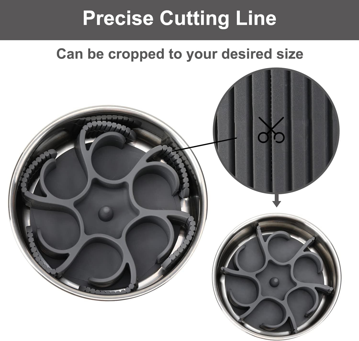 Silicone mold with precise cutting lines and customizable size feature at Pet Servo