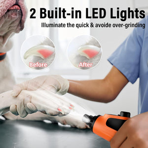 Buy Casfuy 6-Speed Pet Nail Grinder with 2 LED Lights at Pet Servo