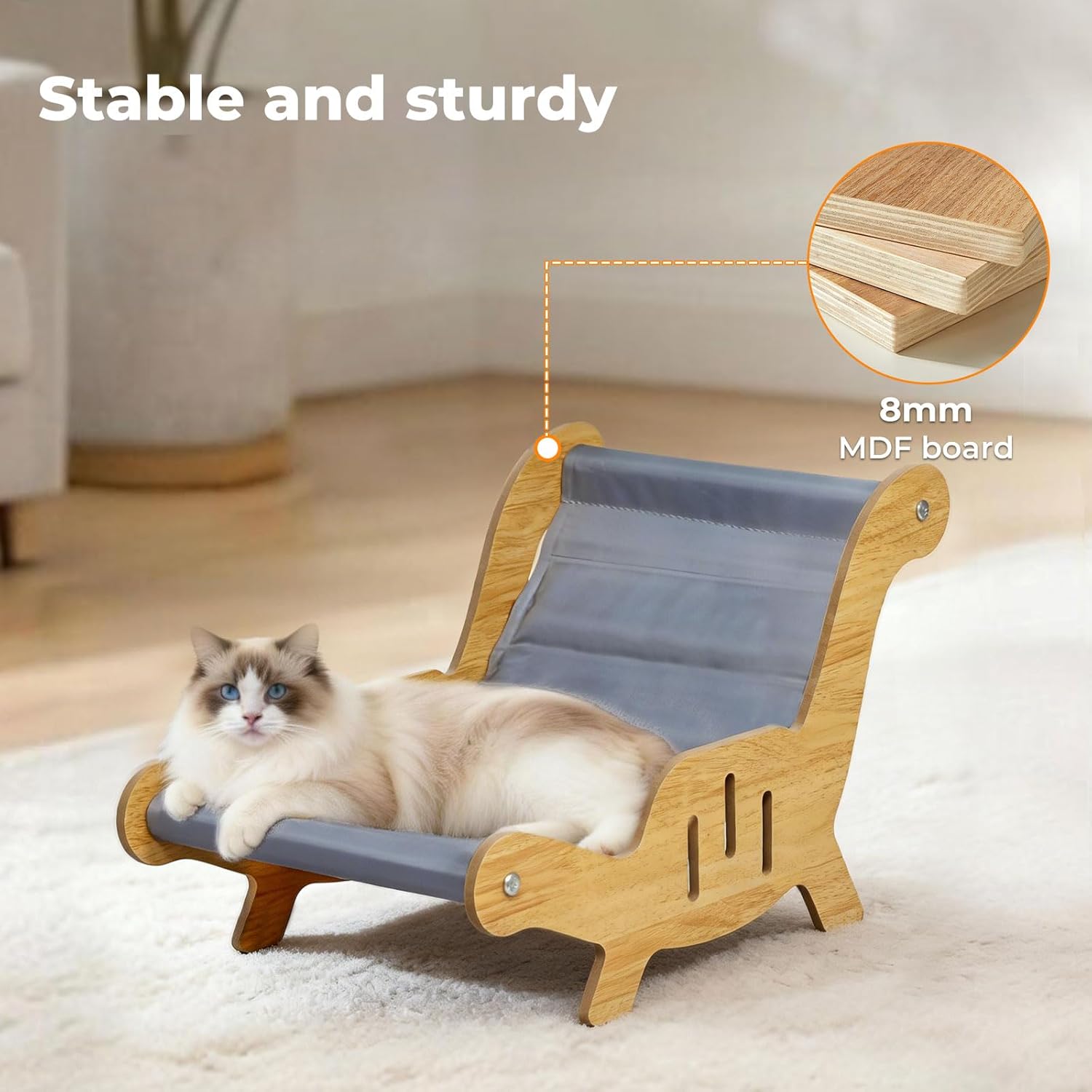 Buy PaWz L-Shaped Indoor Cat Bed with Gel Pad at Pet Servo