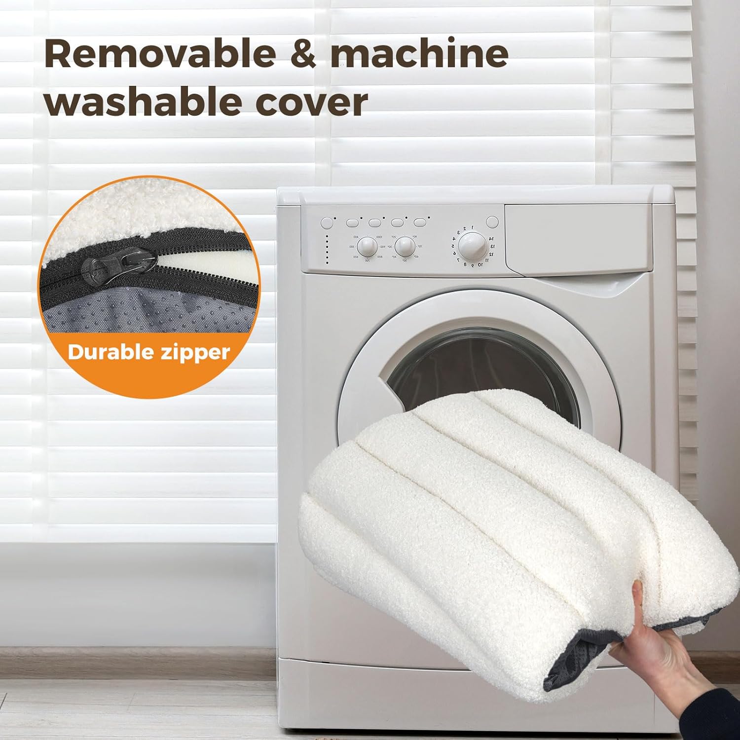 Pawz - Orthopedic Dog Bed with Egg Foam Support with Waterproof Lining (White) at Pet Servo