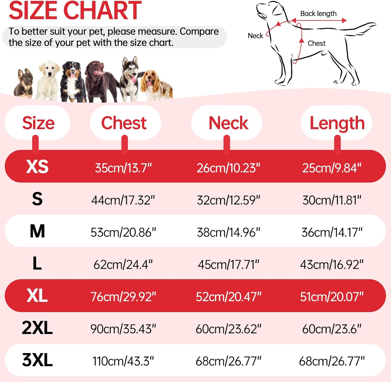 OUOBOB - Red Waterproof Dog Coat w/Harness - Petservo