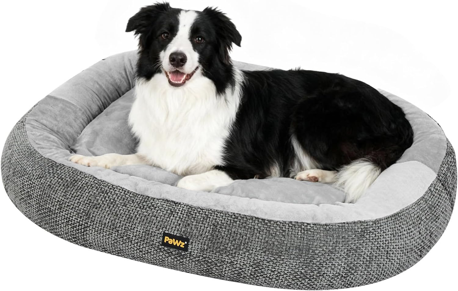 PaWz Orthopedic Dual-Layer Foam Dog Bed with Plush Cushion Top with Machine Washable Cover at Pet Servo