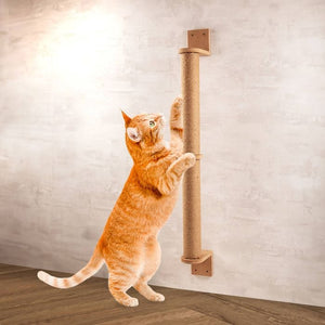 DATS - 100cm Wall Mounted Cat Scratch Post - Pet Servo