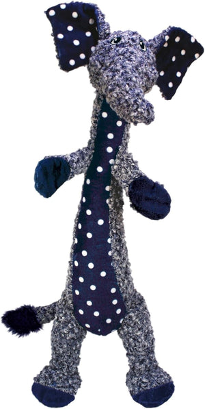 Plush toy elephant with polka dot pattern on a white background at Pet Servo