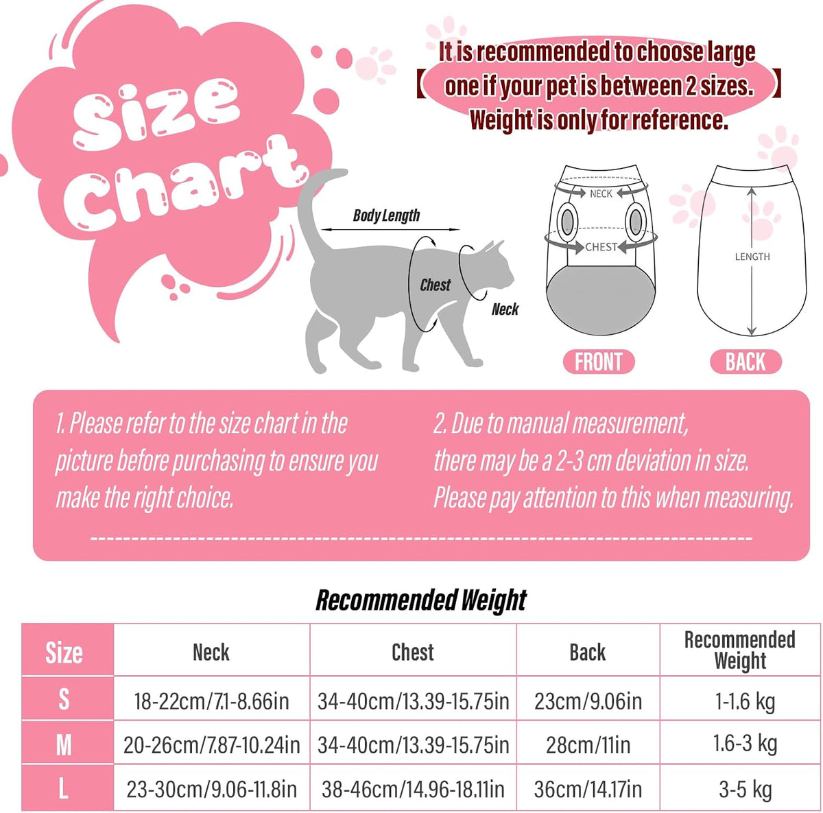 Viiotu - Soft Post-Surgery Recovery Suit for Female Cats, Pink at Pet Servo