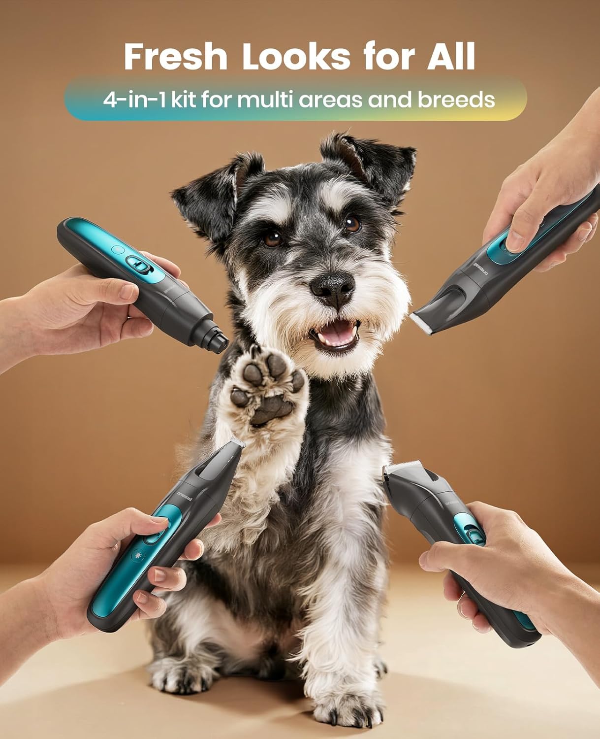 Buy oneisall - 4 in 1 Pet Clippers & Paw Trimmer at Pet Servo