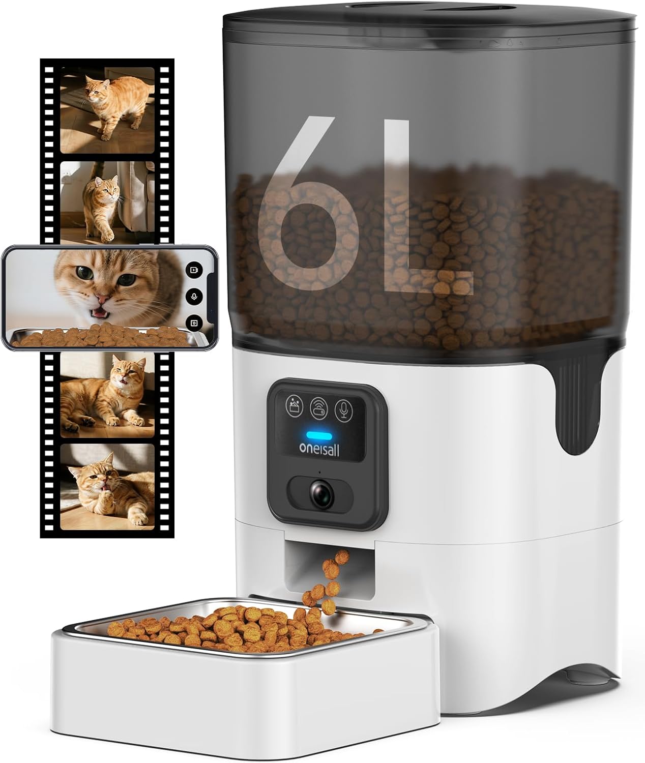 Buy oneisall - Automatic 5G WiFi Smart Pet Feeder at Pet Servo