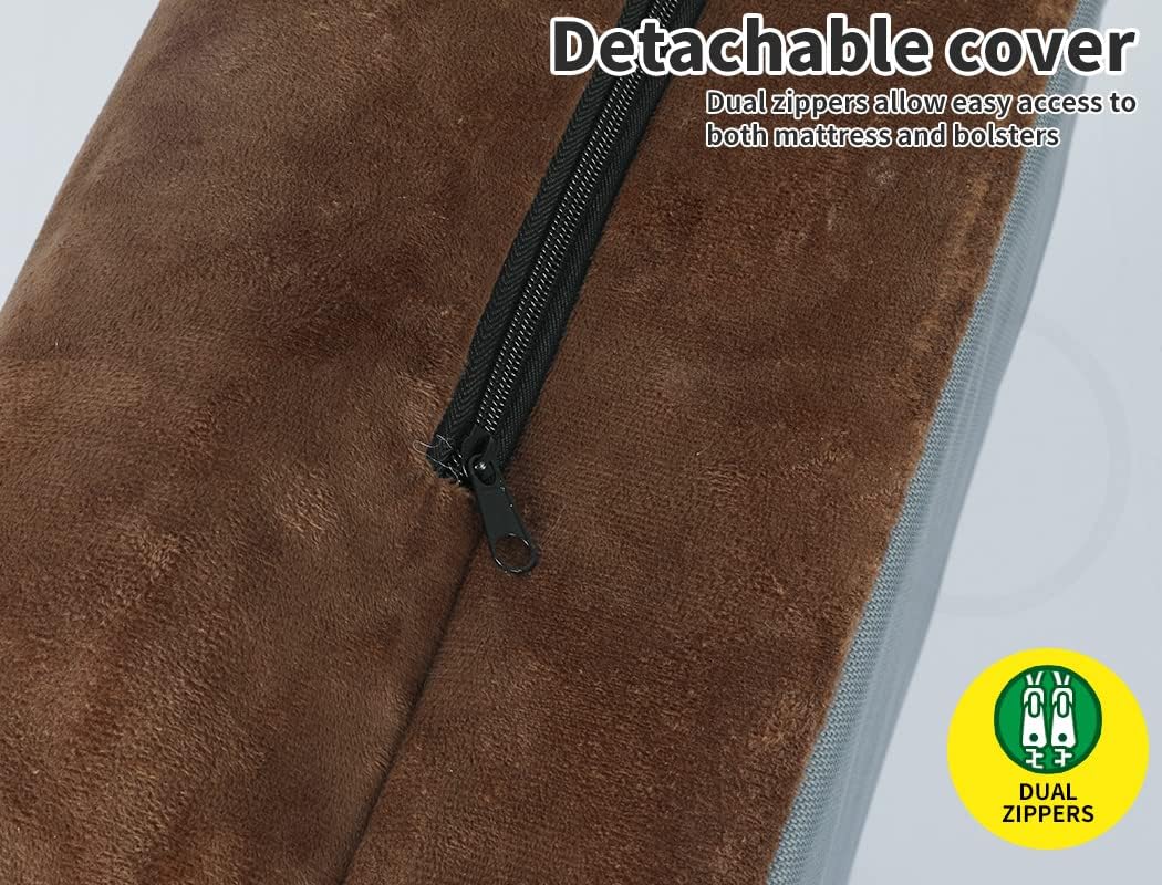 Buy PaWz Soft Warm Pet Bed Sofa Large (Brown) at Pet Servo