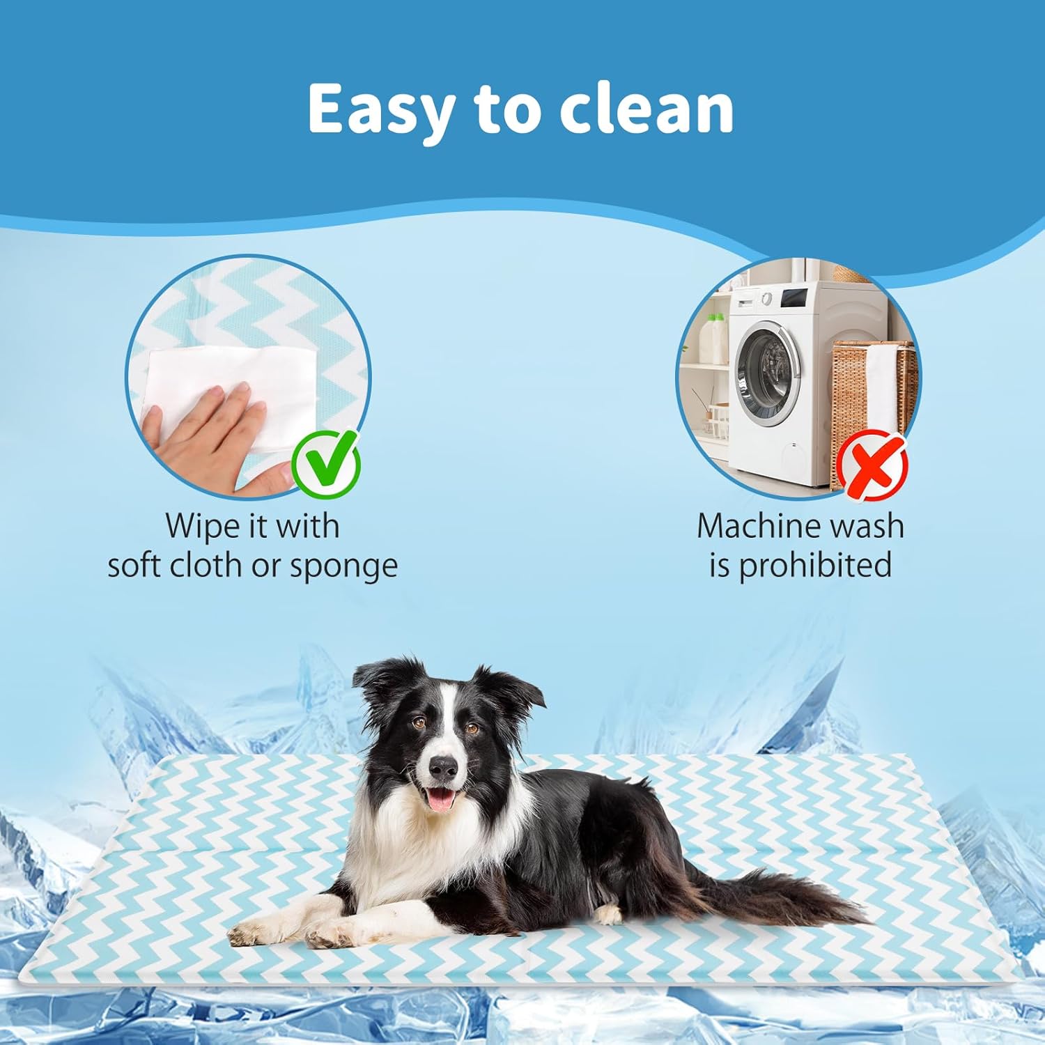 Buy PaWz Summer Non-Toxic Self-Cool Pet Sleeping Bed (Blue) at Pet Servo