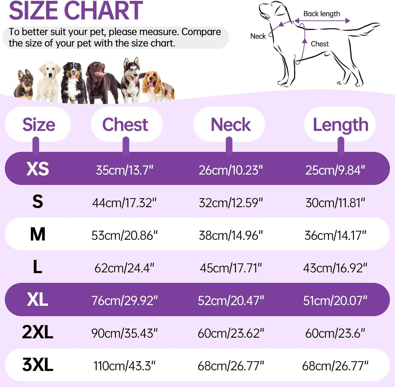 OUOBOB - Waterproof Dog Coat w/Harness - Purple - Petservo