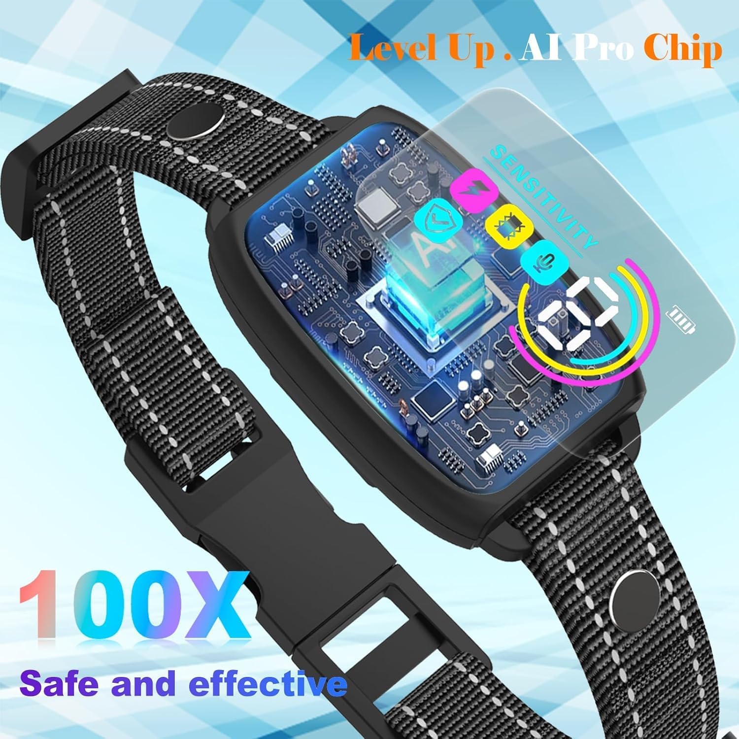 Dog Bark Collar, Smart Bark Collar for Small Medium Large Dogs