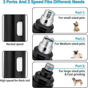 Buy Casfuy 2-Speed Electric Pet Nail Trimmer (Black) at Pet Servo