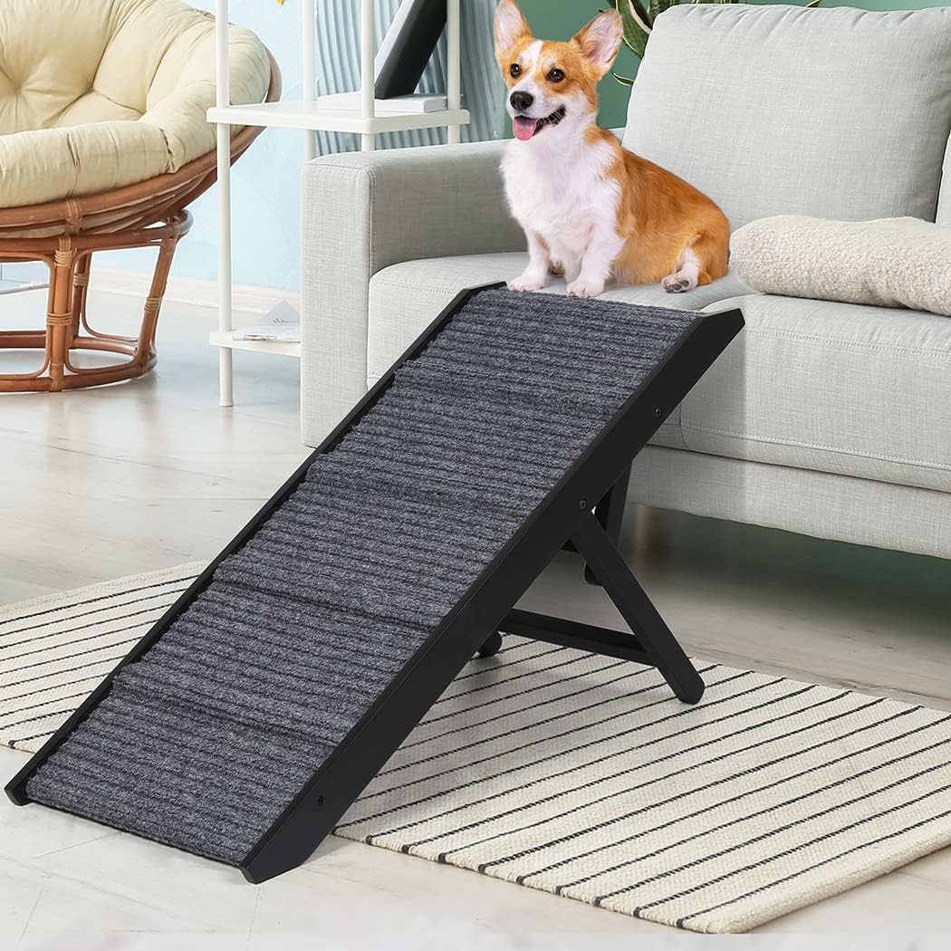 PaWz Adjustable Dog Ramp Height Stair for Bed Sofa Cat Dogs Folding Portable at Pet Servo