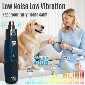 Buy Casfuy 6-Speed Pet Nail Grinder with 7h Running Time at Pet Servo