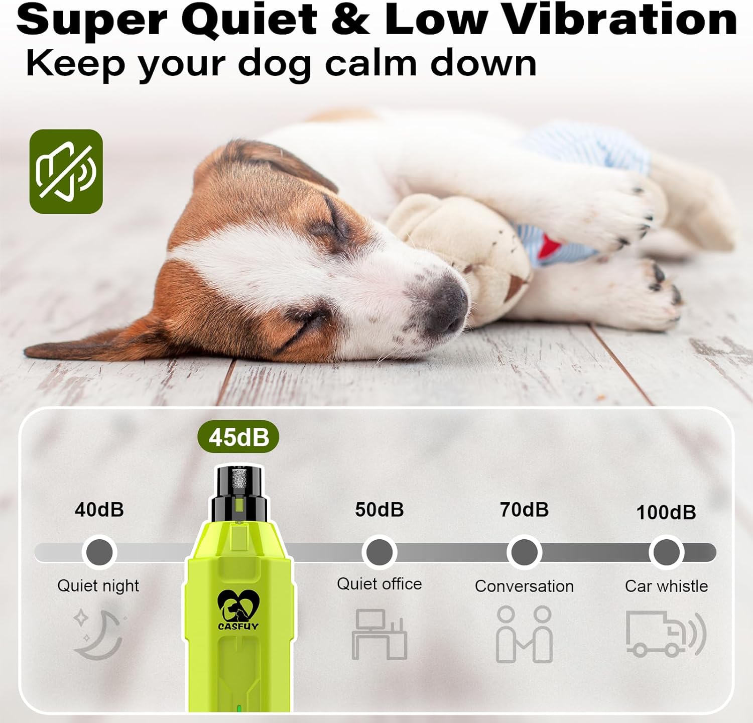 Buy Casfuy Newest Enhanced Pet Nail Grinder at Pet Servo
