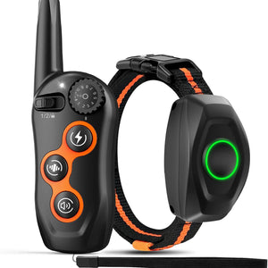 Dog training collar with remote control on a white background at Pet Servo