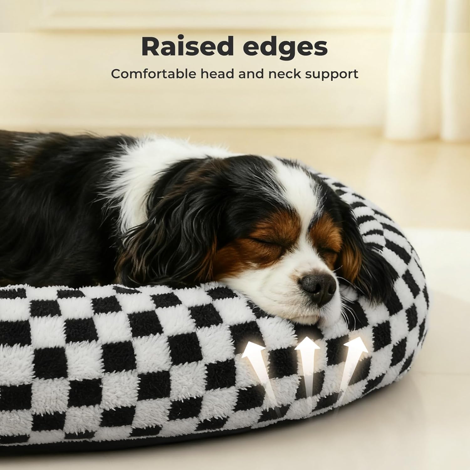 PaWz - Orthopedic Soft Calming Rectangle Pet Sofa Bed with Raised Edges at Pet Servo