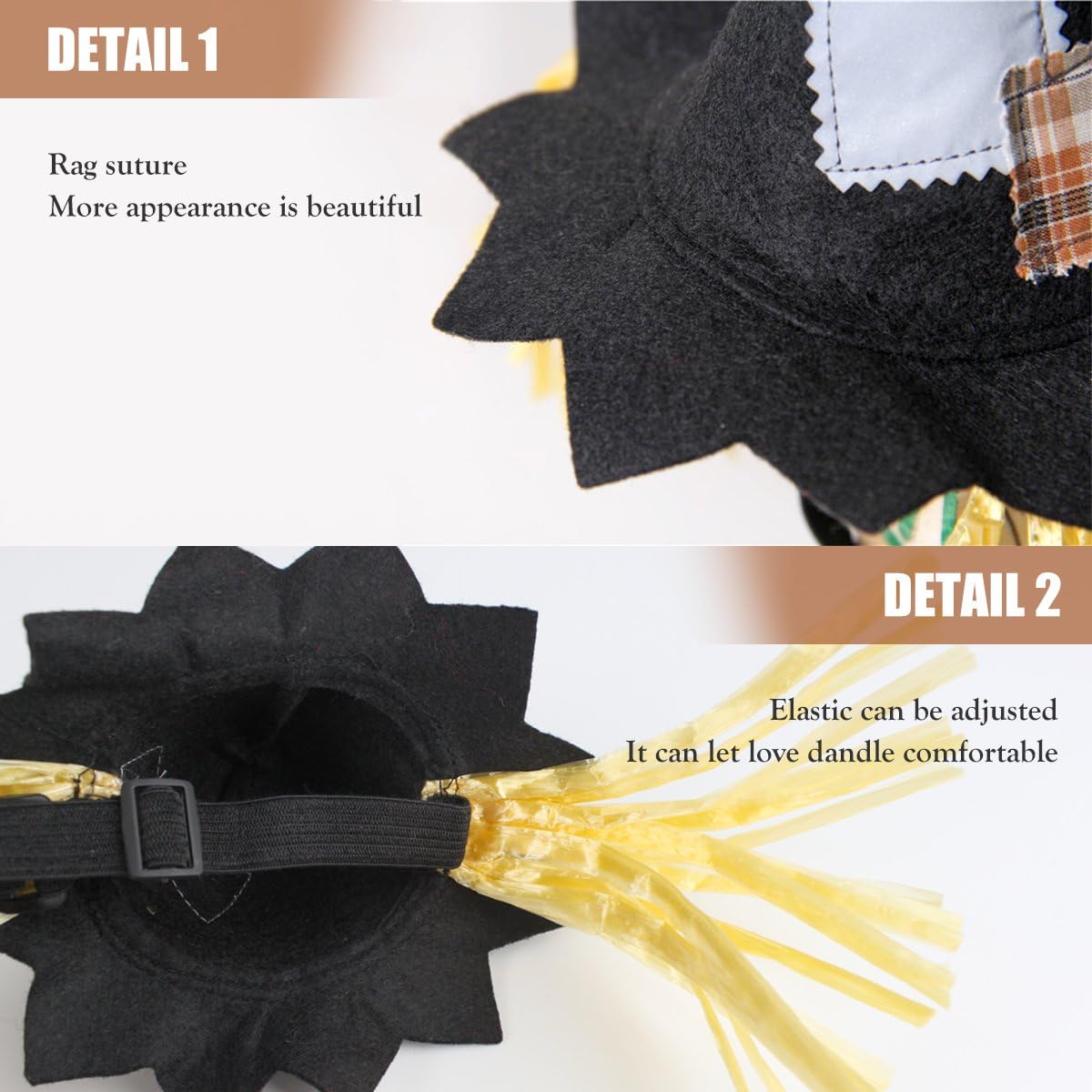 Namnan - Pet Cat Hat Scarecrow Cap Halloween Cosplay Costume at Pet Servo