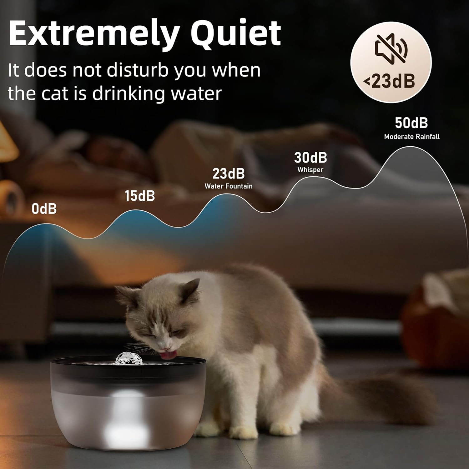 Buy Casfuy 3L Stainless Steel Pet Feeder LED Light Pro at Pet Servo