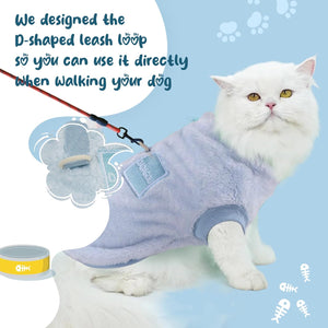 Viiotu - 2-Pack small Fleece Dog Jumpers with Harness - Petservo