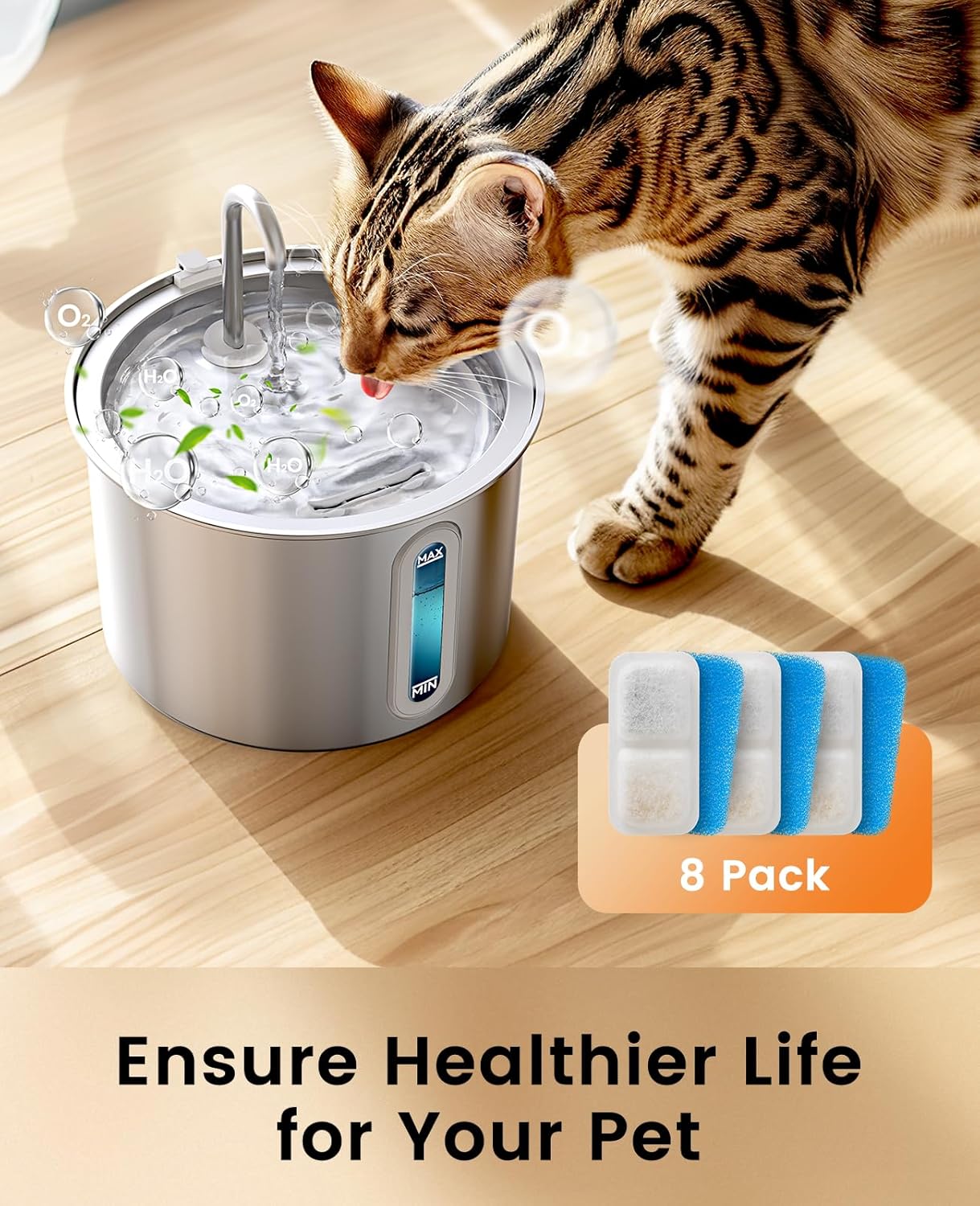 Buy oneisall - 8-Pack Filters for 2L Pet Fountain at Pet Servo
