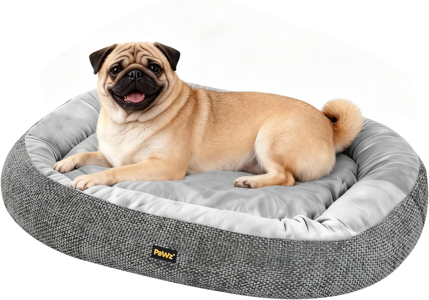 PaWz Orthopedic Dual-Layer Foam Dog Bed with Plush Cushion Top with Machine Washable Cover at Pet Servo