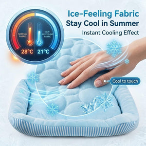 Pbed - Summer Cooling Bed with Non-Slip Bottom for Dogs & Cats, Pink at Pet Servo