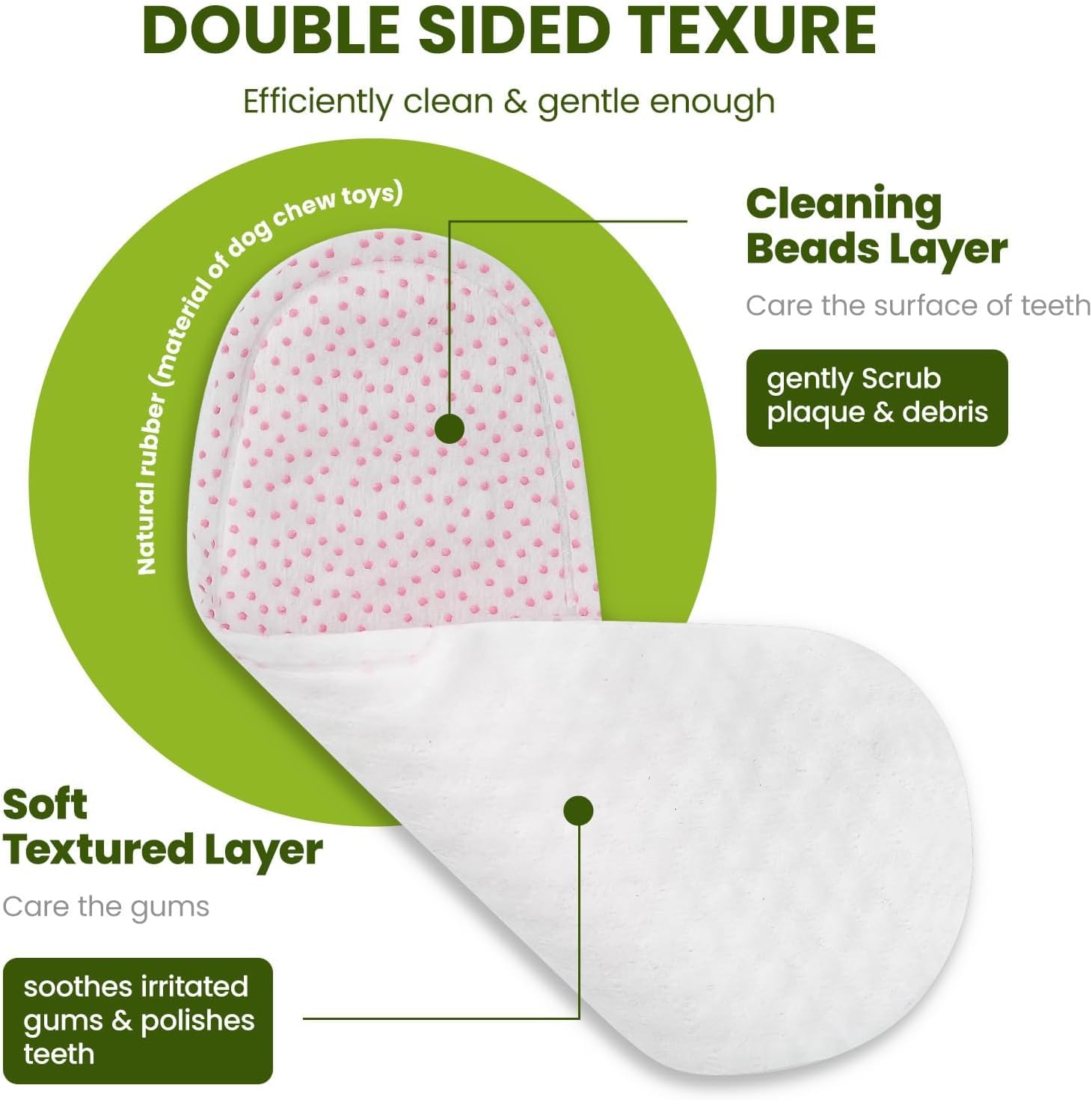 Diagram of a dog chew toy with text explaining its features at Pet Servo