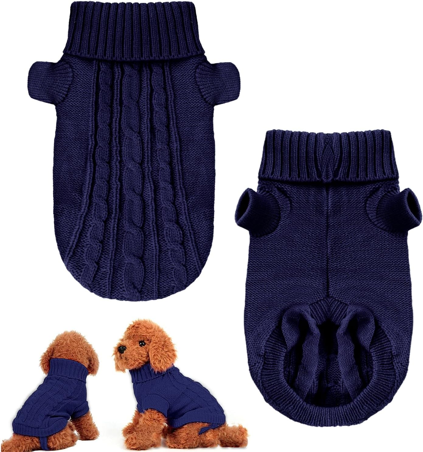 Knitted Sweater S – Warm & Stylish for Small Pets - Petservo