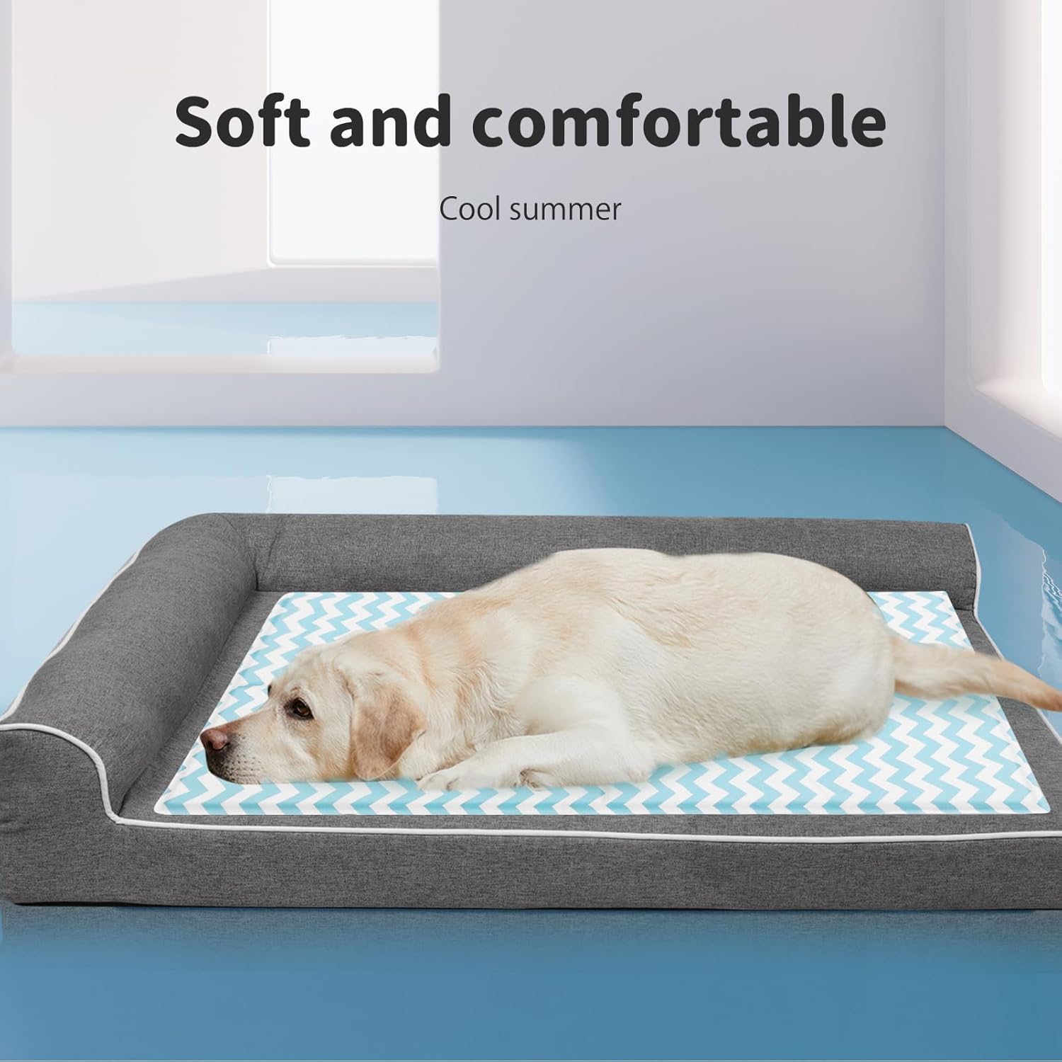 Buy PaWz Summer Non-Toxic Self-Cool Pet Sleeping Bed (Blue) at Pet Servo